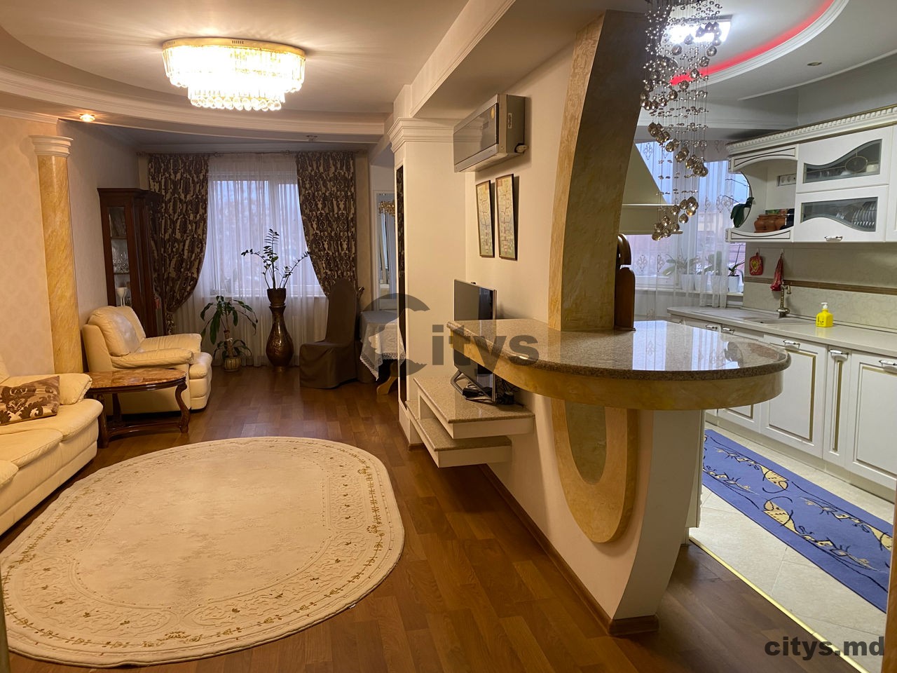 Chirie-2-х комнатная квартира, 100м², Chișinău, Centru, str. Lev Tolstoi photo 3