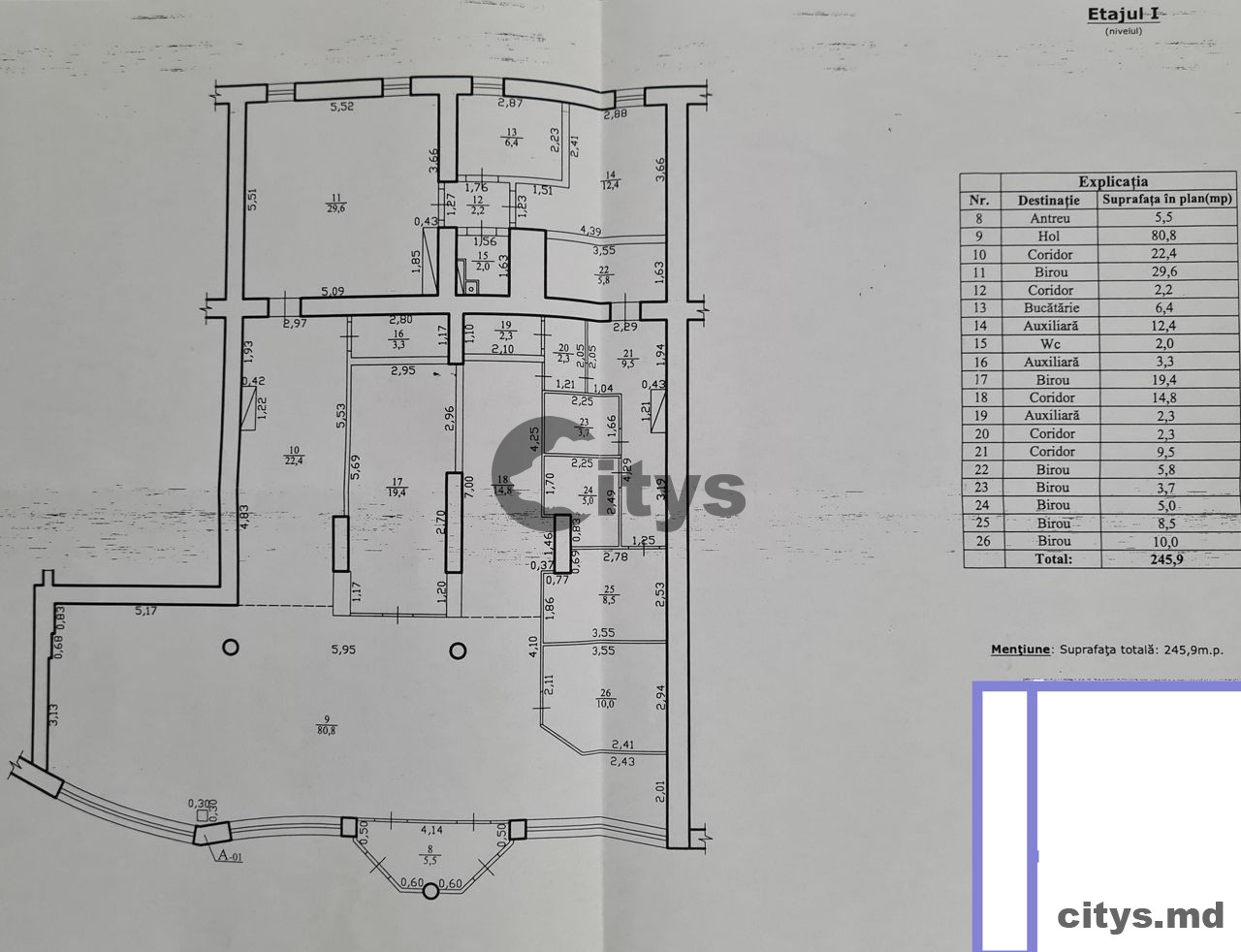 Chirie spatiu comercial, 245m², Chișinău, Botanica, bd. Decebal photo 9