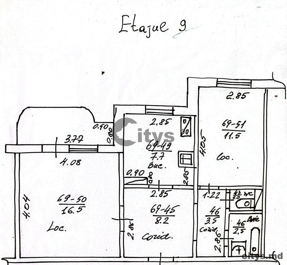 Apartament cu 2 camere, 56m², Chișinău, Ciocana, str. Nicolae Milescu Spătarul photo 15