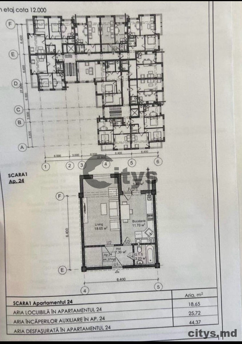 1 комнатная квартира, 45м², Chișinău, Botanica, bd. Dacia photo 2