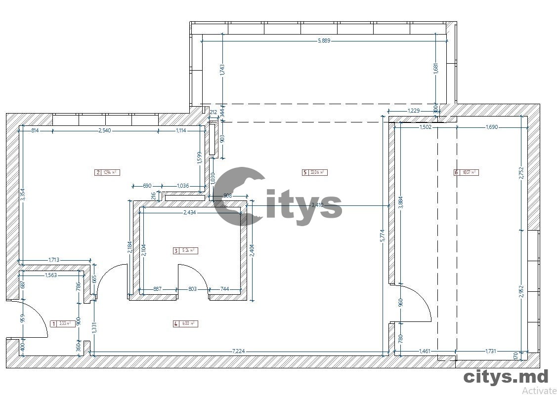 Apartament cu 2 camere, 80m², Chișinău, Durlești, str. Constantin Brîncoveanu photo 9