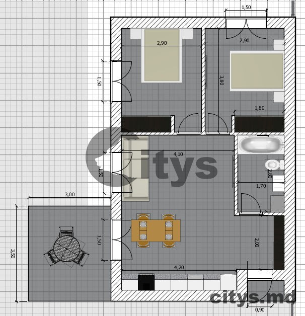 Casă 60m², Cricova, Centru, str. Colosov photo 3