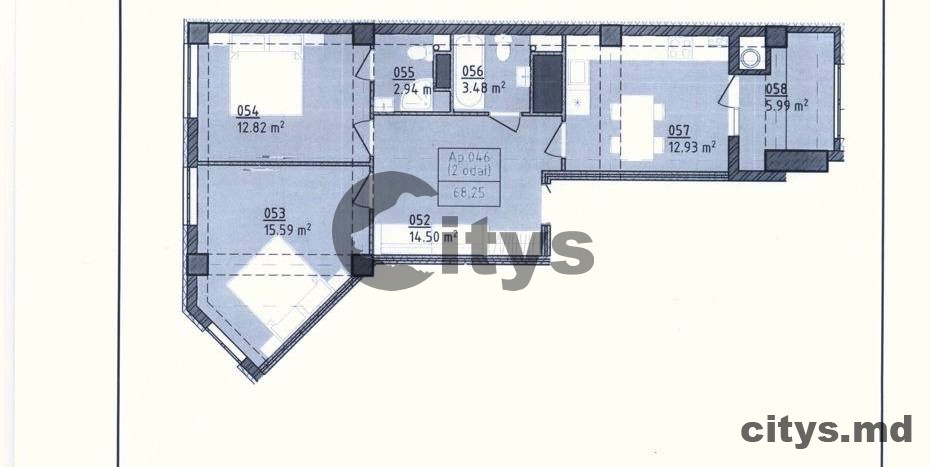 Apartament cu 2 camere, 68m², Ceucari photo 0