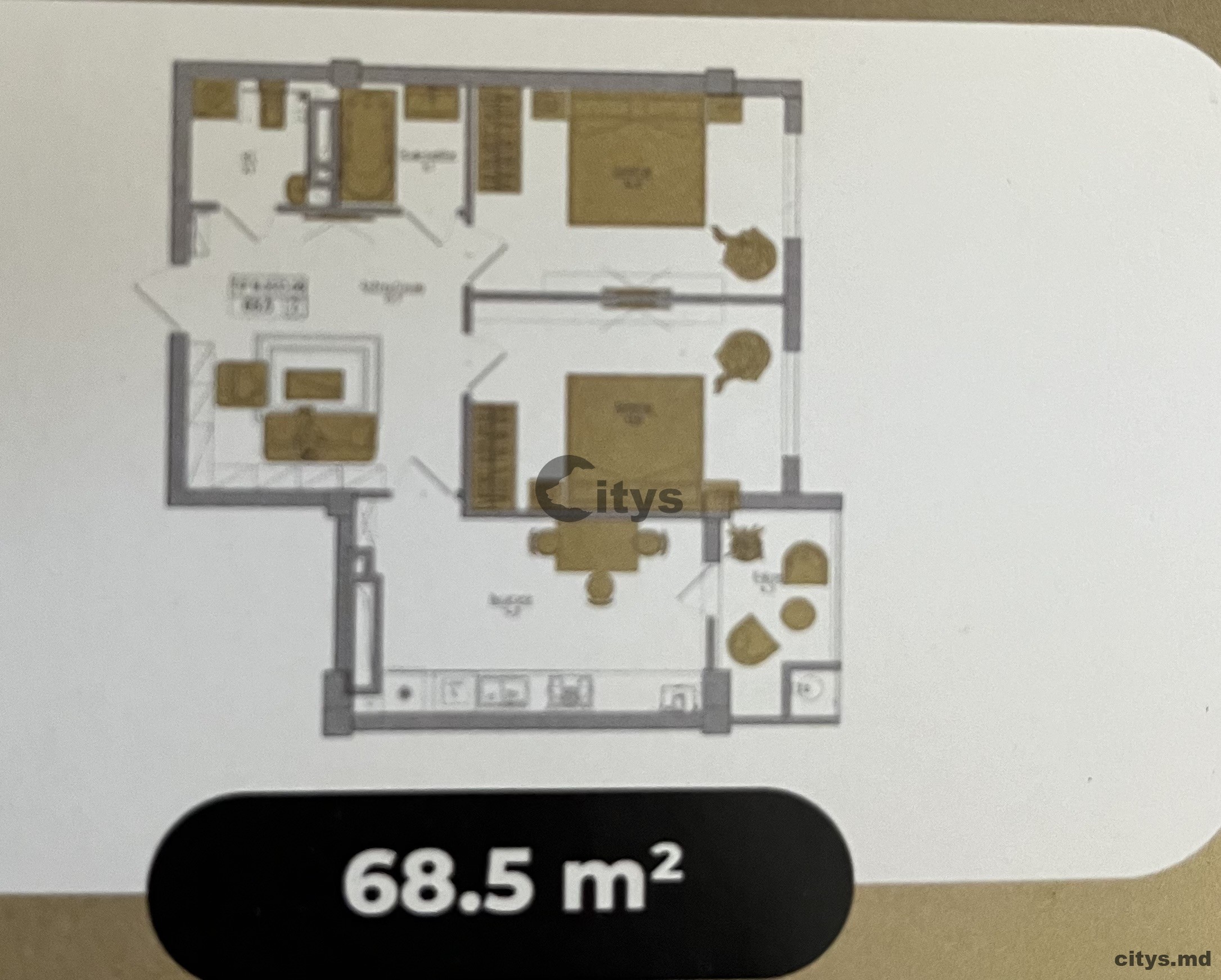 Apartament cu 2 camere, Complexul Braus Millenium Park, Telecentru, Hîncești photo 3