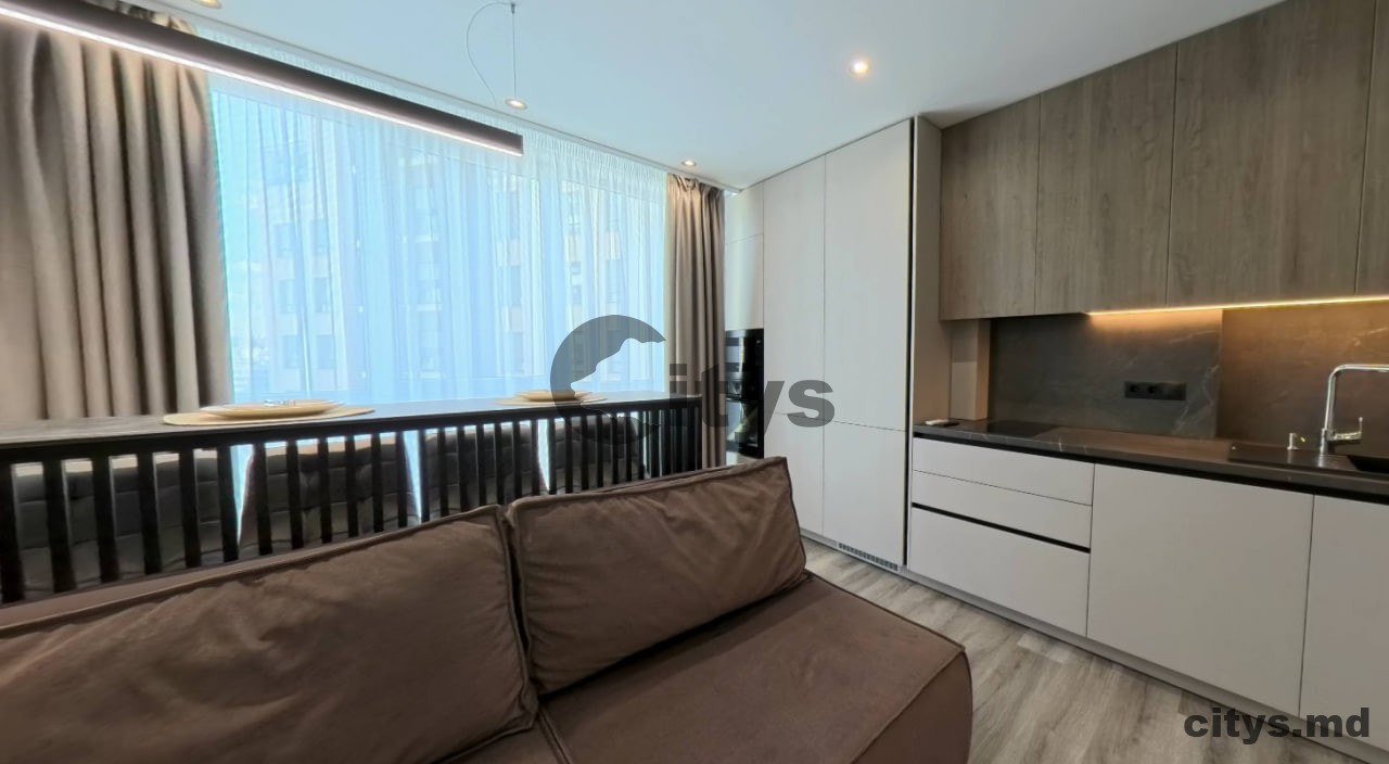 chirie-Apartament cu 1 cameră,Riscani- 45m², Renasterii Nationale photo 2