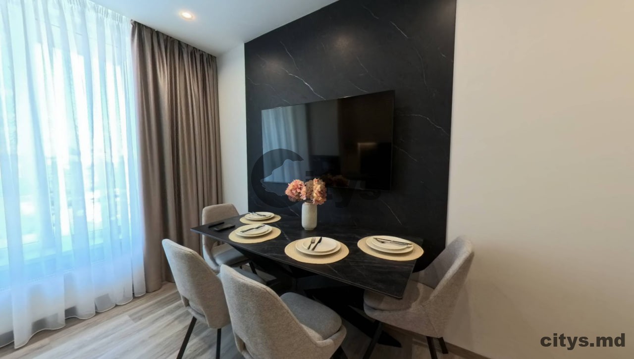 chirie-Apartament cu 2 camere, Centru 64m², Renasterii Nationale photo 3