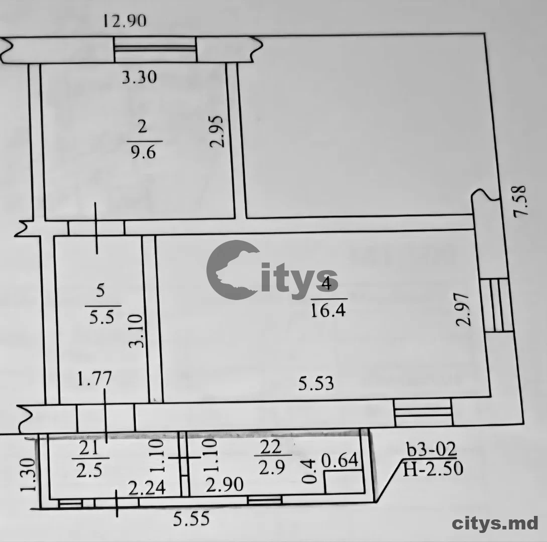 Casă cu un nivel, 42m², Muncesti photo 4 - citys.md Casă cu un nivel, 42m², Muncesti photo 3