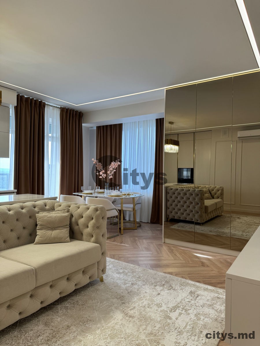 chirie-Apartament cu 2 camere, Riscani 103m², str. Bogdan Voievod photo 2