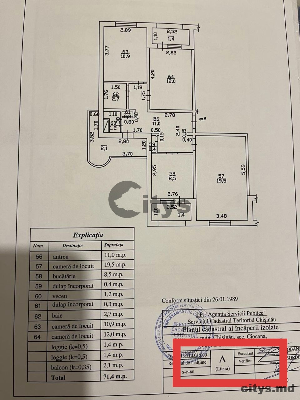 Apartament cu 3 camere, 72m², Ciocana, Sadoveanu photo 2 - citys.md Apartament cu 3 camere, 72m², Ciocana, Sadoveanu photo 1