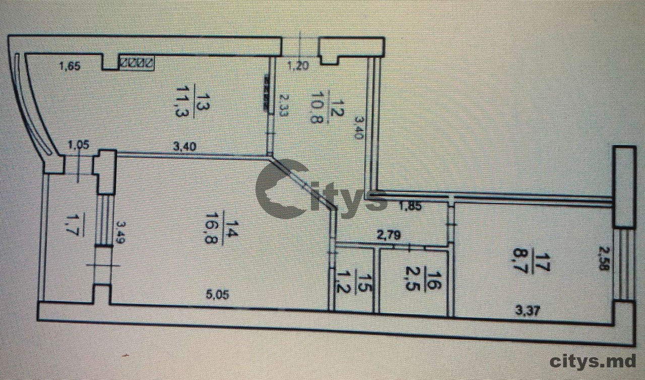 Apartament cu 2 camere, 54m², M.Spataru photo 7