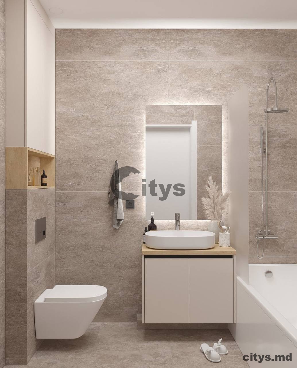 Apartament cu 3 camere, 89m², Durlesti, Ливезилор photo 2