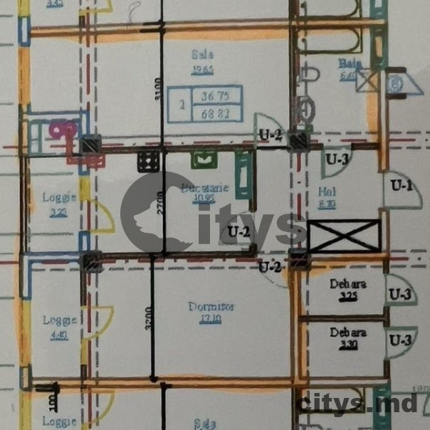 Apartament cu 2 camere, Botanica 67m², str. Grădina Botanică photo 4