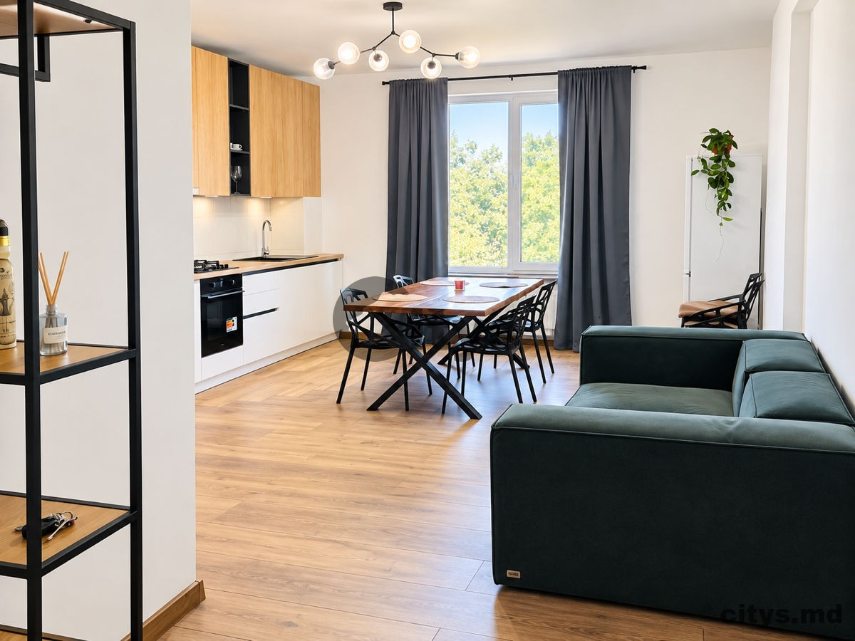 chirie-Apartament cu 2 camere, Buiucani 65m², str. Liviu Deleanu photo 2