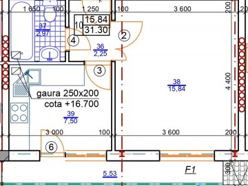 Apartament cu 1 cameră, 31m², Константин Брынкушь 5954 photo