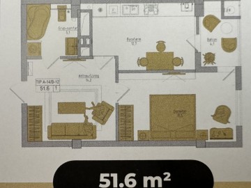 Apartament cu 1 cameră, 46m², Șoseaua Hîncești photo