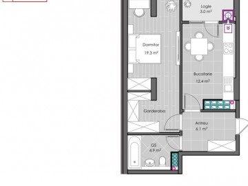 Apartament cu 1 cameră, 46m², Ialoveni, Ștefan cel Mare photo