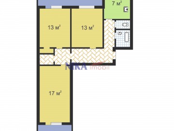 3-х комнатная квартира, Botanica 72м², bd. Traian photo